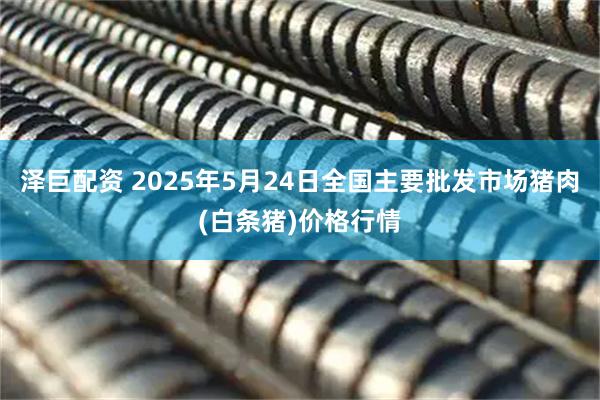 泽巨配资 2025年5月24日全国主要批发市场猪肉(白条猪)价格行情